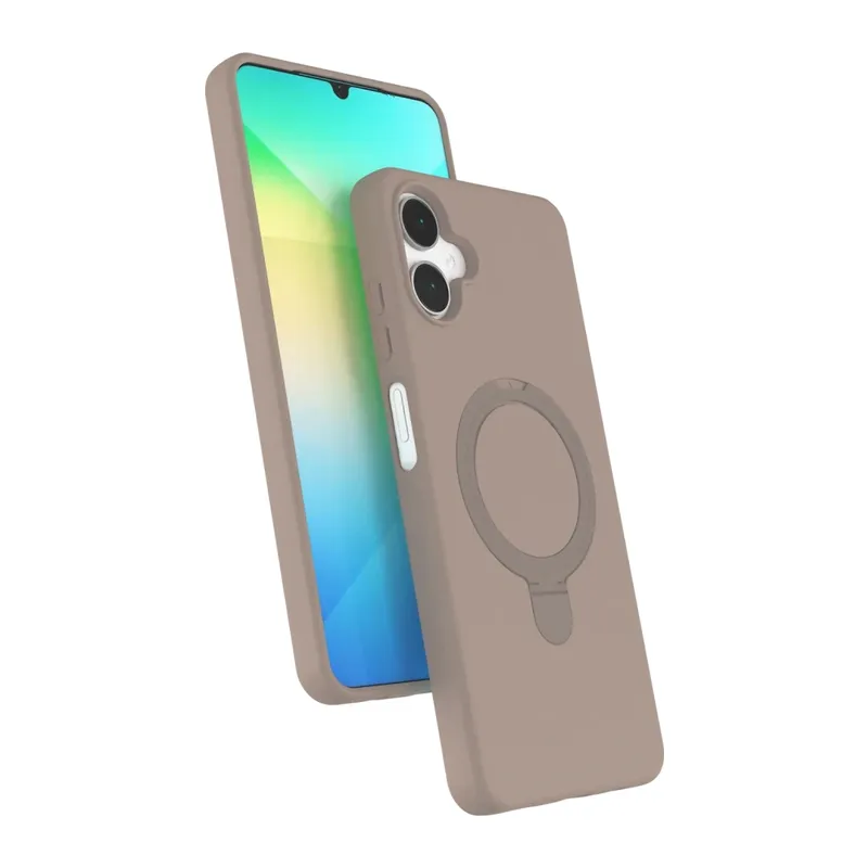 Samsung Galaxy A06 Regal Magsafe Standlı Kapak - Çöl Titanyum