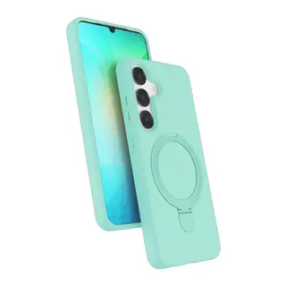 Samsung Galaxy S25 Regal Magsafe Standlı Kapak - Su Yeşili