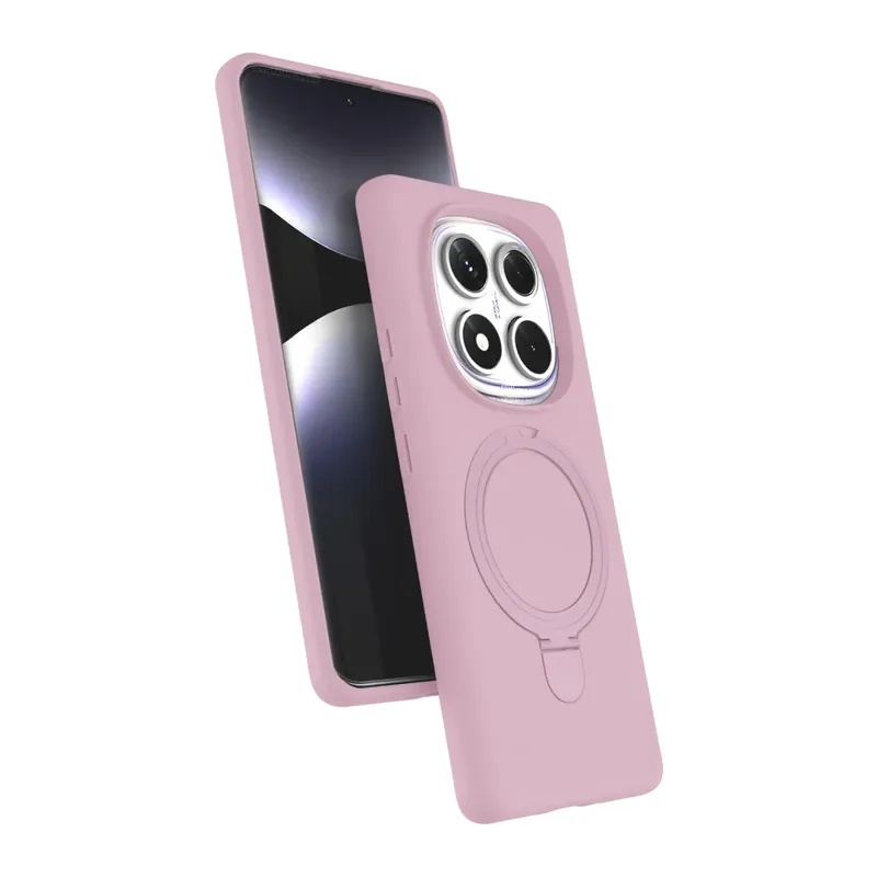 Xiaomi Redmi Note 14 Pro 4G Regal Magsafe Standlı Kapak - Açık Pembe