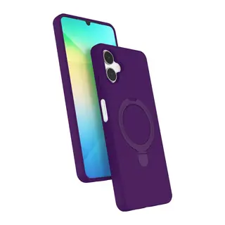 Samsung Galaxy A06 Regal Magsafe Standlı Kapak - Derin Mor