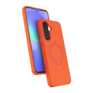 Samsung Galaxy A26 Regal Magsafe Standlı Kapak - Turuncu