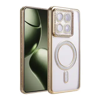 Xiaomi Mi 14T Pro Joke Simli Magneticsafe Kılıf - Gold