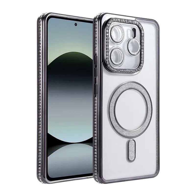 Xiaomi Redmi Note 14 4G Joke Simli Magneticsafe Kılıf - Siyah