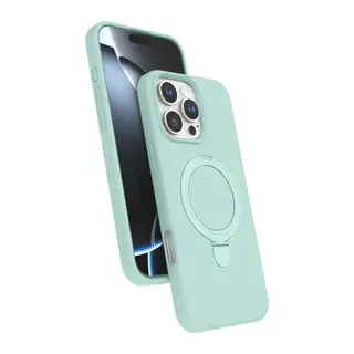 Apple iPhone 16 Pro Regal Magsafe Standlı Kapak - Su Yeşili