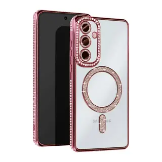 Samsung Galaxy A36 Joke Simli Magneticsafe Kılıf - Pembe