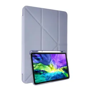 Apple iPad Air 4 10.9 Kılıf Kalemlikli Mars Tablet Kılıfı - Lila