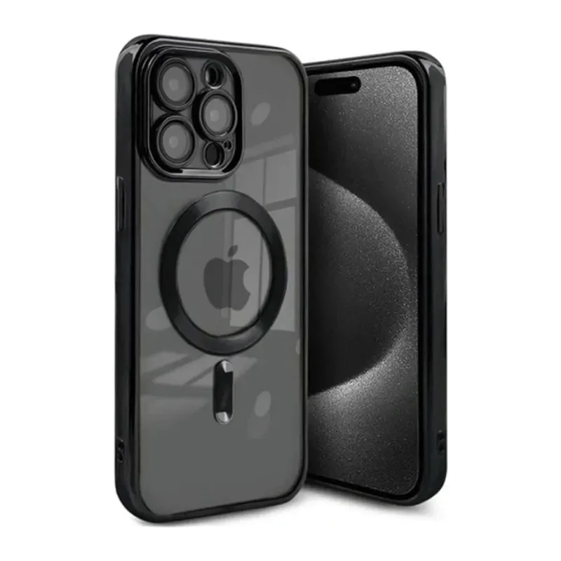 Apple iPhone 15 Pro Max Kılıf Kross Magneticsafe Kapak - Siyah