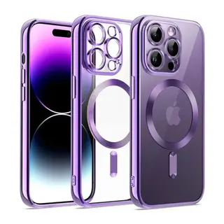 Apple iPhone 13 Pro Max Kılıf Kross Magneticsafe Kapak - Mor