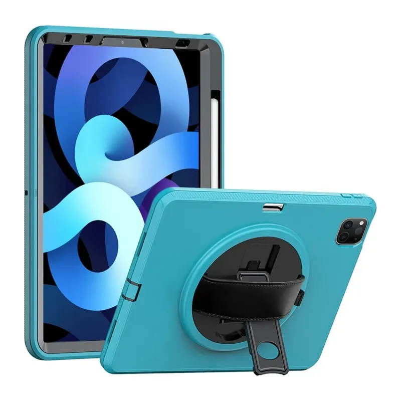 Apple iPad Pro 11 (2018) Kılıf Hand Strap Tablet Kılıfı - Turkuaz