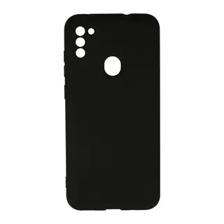 Samsung Galaxy A11 Kılıf Nano içi Kadife Silikon - Siyah