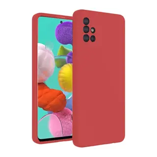 Samsung Galaxy A31 Kılıf Nano içi Kadife Silikon - Kiremit