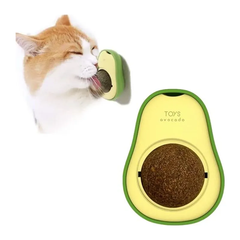 Avokado Model Yapışkanlı Kedi Oyuncağı Yenilebilir Kedi Nanesi Otu
