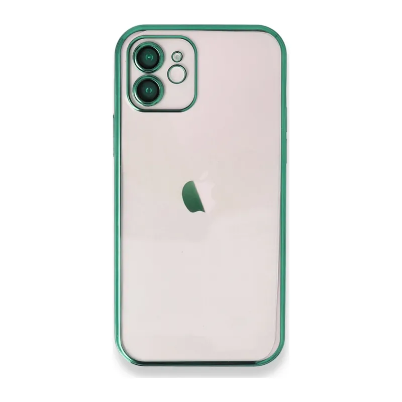 Apple iPhone 11 Kılıf Razer Lensli Silikon - Yeşil