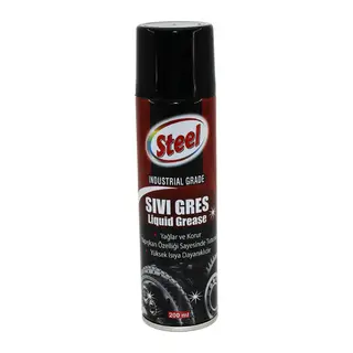 Steel ST-1304 Sıvı Gres Sprey 200ML Yağlar - Korur - Isıya Dayanıklı