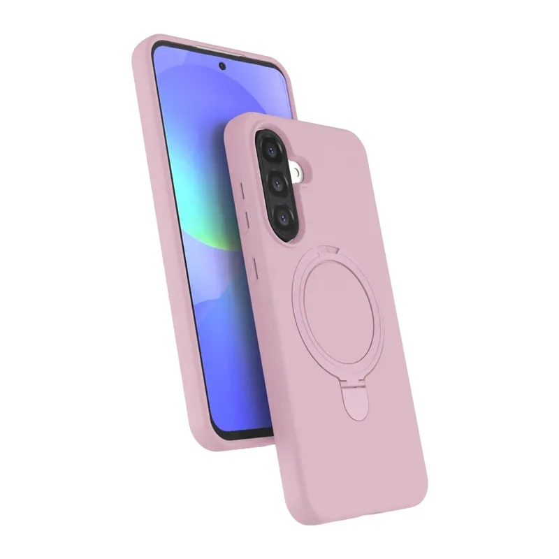 Samsung Galaxy A26 Regal Magsafe Standlı Kapak - Açık Pembe