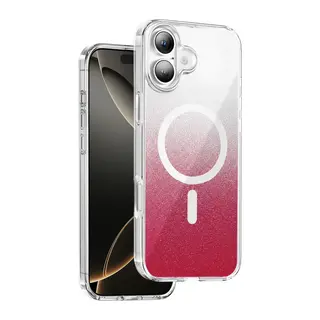 Onegif Apple iPhone 17 Sora Simli Magsafe Kapak - Kırmızı