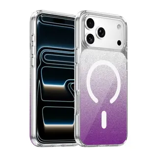 Onegif Apple iPhone 17 Pro/18 Pro Sora Simli Magsafe Kapak - Mor