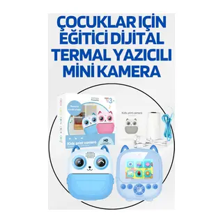 Dijital Termal Yazıcılı Mini Kamera – HD Video & Anında Fotoğraf Çıktısı