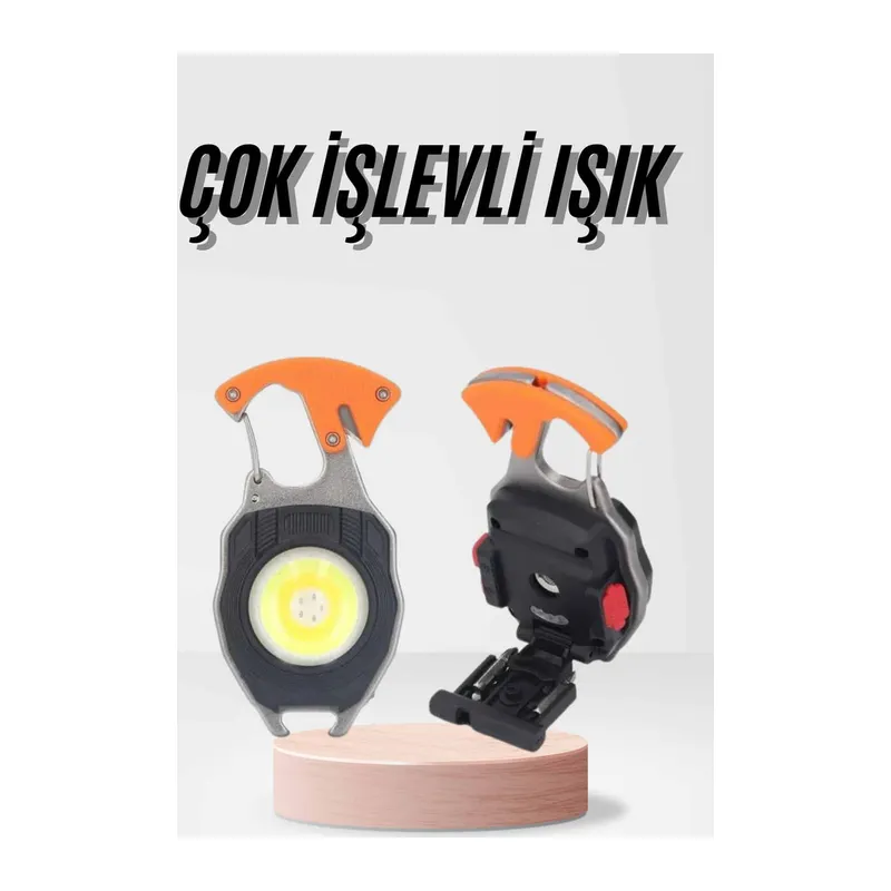 Çok İşlevli Acil Durum Işığı USB Şarjlı Cep Feneri 7 Farklı Mod