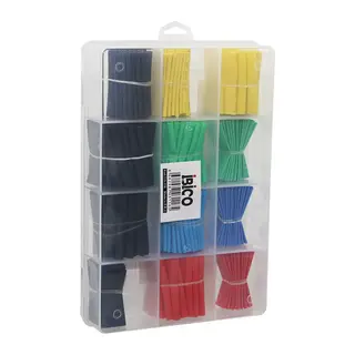 530PCS Makaron Kablo Tamir Seti Isıyla Büzüşmeli Daralan Hortum