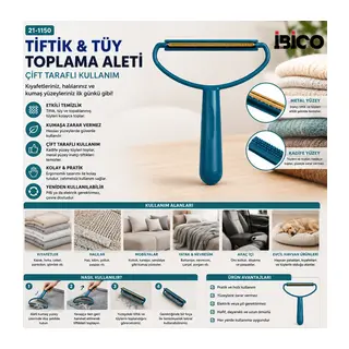2İN1 Başlı Plastik Saplı Metal Tiftik Tüy Toplama Pls.kaşıyıcı Aparat Pet Shop