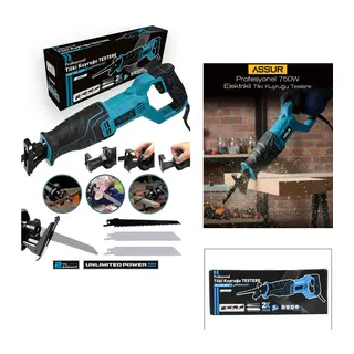 Mavi Tilki Kuyruğu Elektrikli Testere 230V 0-2800 Rpm ASR-615