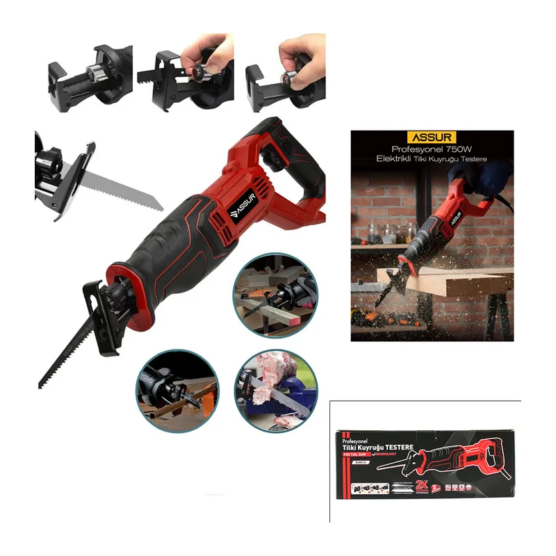 Kırmızı Tilki Kuyruğu Elektrikli Testere 230V 0-2800 Rpm ASR-616
