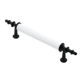 10 Adet Beyaz - Siyah Boru Kulp 9.6CM
