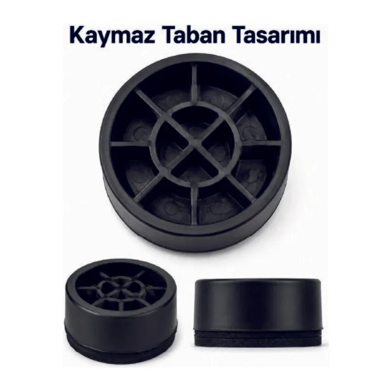 4 Adet Kaymaz Çamaşır Makinesi Ayak Altlığı