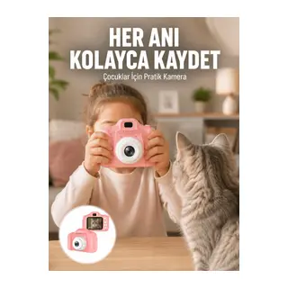 HD Video Kayıt Özellikli Mini Dijital Kamera Fotoğraf Çekimli USB Şarjlı Yeni Nesil
