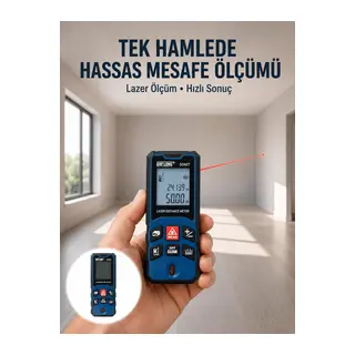 Lazer Metre 50 MT Hassas ve Hızlı Ölçüm Özellikli Yeni Nesil