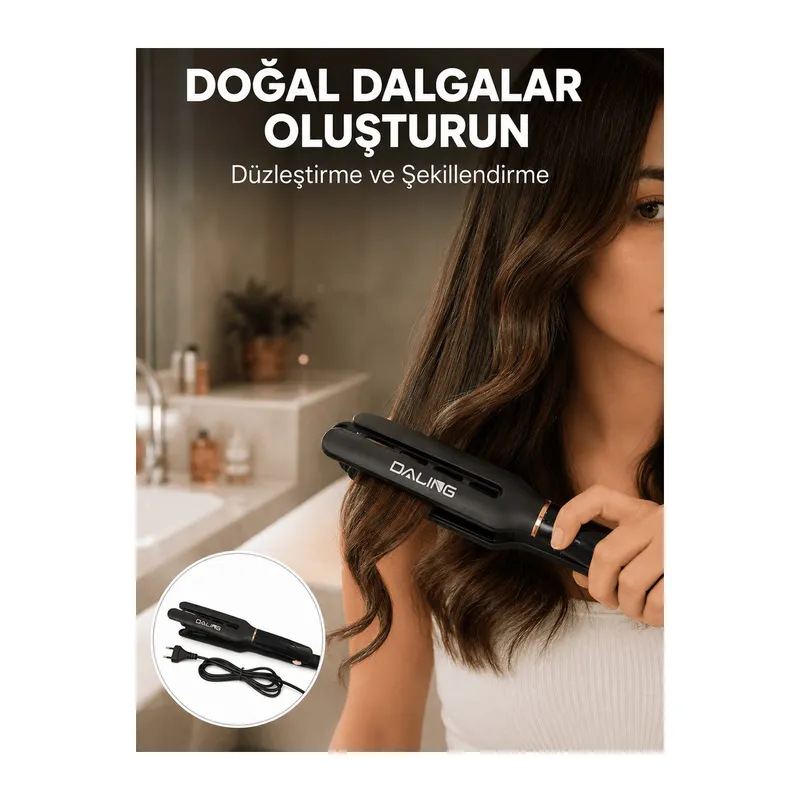 Seramik Plakalı Daling Saç Düzleştirici Kırılma ve Dolanma Önleyici Yeni Nesil