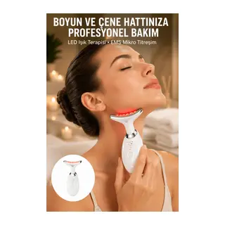 Kırışıklık Azaltıcı LED Işık Cilt Bakım Aleti 7 Renk Yeni Nesil