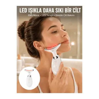Yüz ve Boyun İçin LED Işık Terapili Bakım Cihazı Yeni Nesil