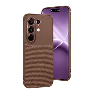 Tecno Camon 50 Pro 5G Auto Focus Karbon Kapak - Kahverengi