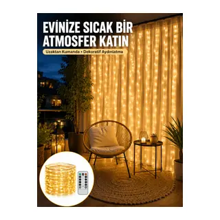 Romantik Ambiyans İçin Uzaktan Kumandalı Günışığı Peri Led Yeni Nesil