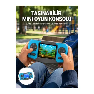 Taşınabilir Mini Video Oyun Konsolu Ergonomik Tasarım