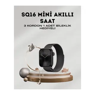 SQ-16 Mini Series 10 – Dokunmatik Akıllı Saat | Kalp Ritmi, SpO2, Uyku Takibi