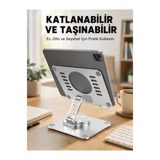 Taşınabilir Katlanır Tablet Braketi Masaüstü Stand Yeni Nesil