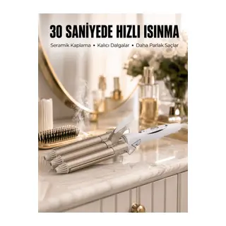 Wag Maşa Profesyonel Saç Şekillendirici İyon Özellikli Isı Kademeli Yeni Nesil