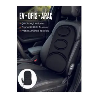 Sırt ve Bel Masaj Minderi Motorlu, Kademeli Şiddet Ayarlı Masaj Koltuğu Pedi