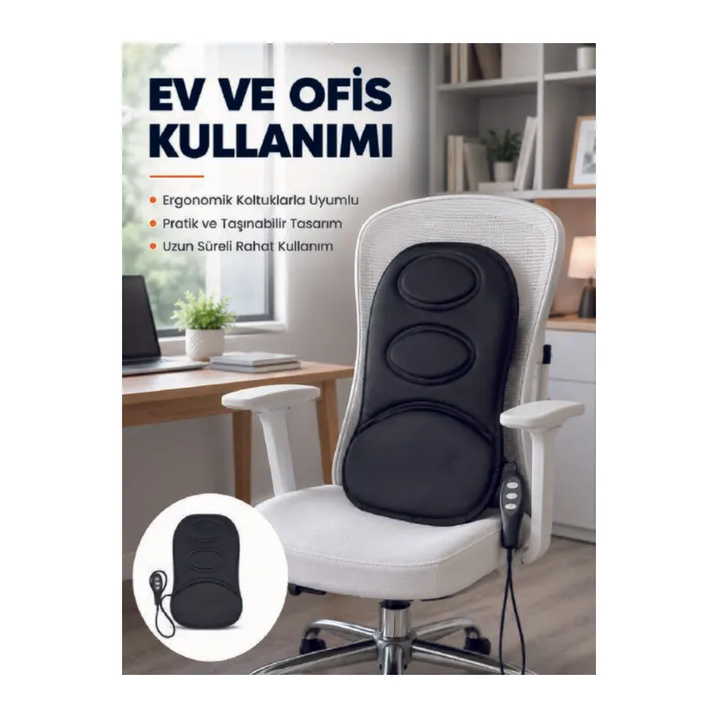 Ev ve Araç İçin Masaj Minderi Modlu Isıtmalı Titreşimli Koltuk Masaj Pedi