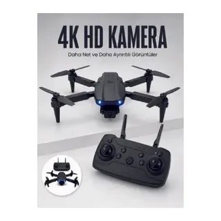 E99 Pro 4K HD Kameralı Katlanabilir Drone APP Kontrollü Uzaktan Kumandalı Mini Drone