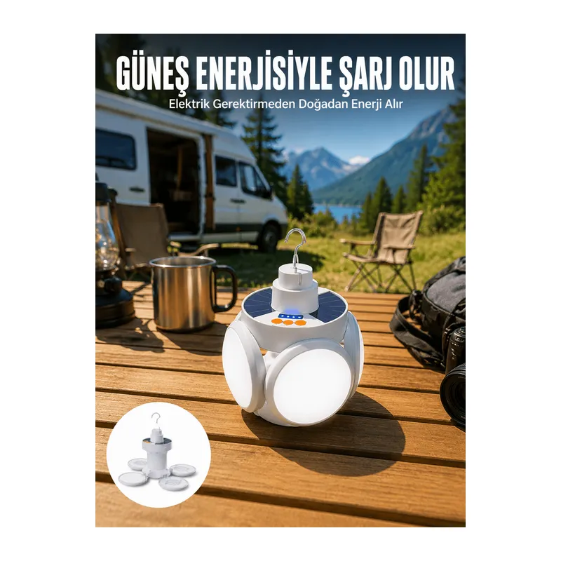 5 KANATLI SOLAR LAMBA Yeni Nesil