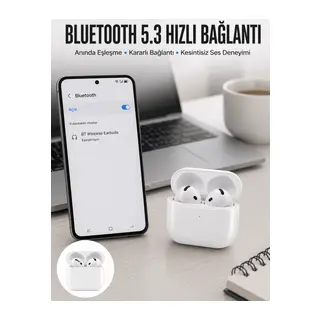 Kablosuz Bluetooth Kulaklık TWS ANC Özelliği Yüksek Ses Kaliteli Yeni Nesil