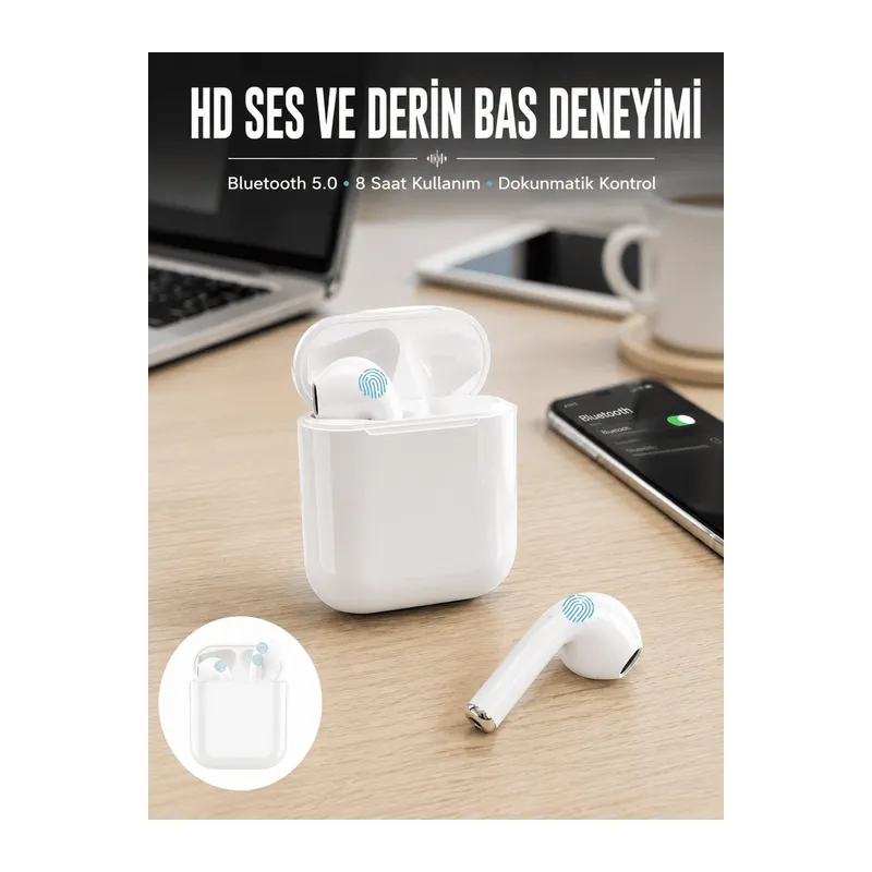 2.Nesil TWS Bluetooth Kulaklık Yüksek Ses Kaliteli Yeni Nesil
