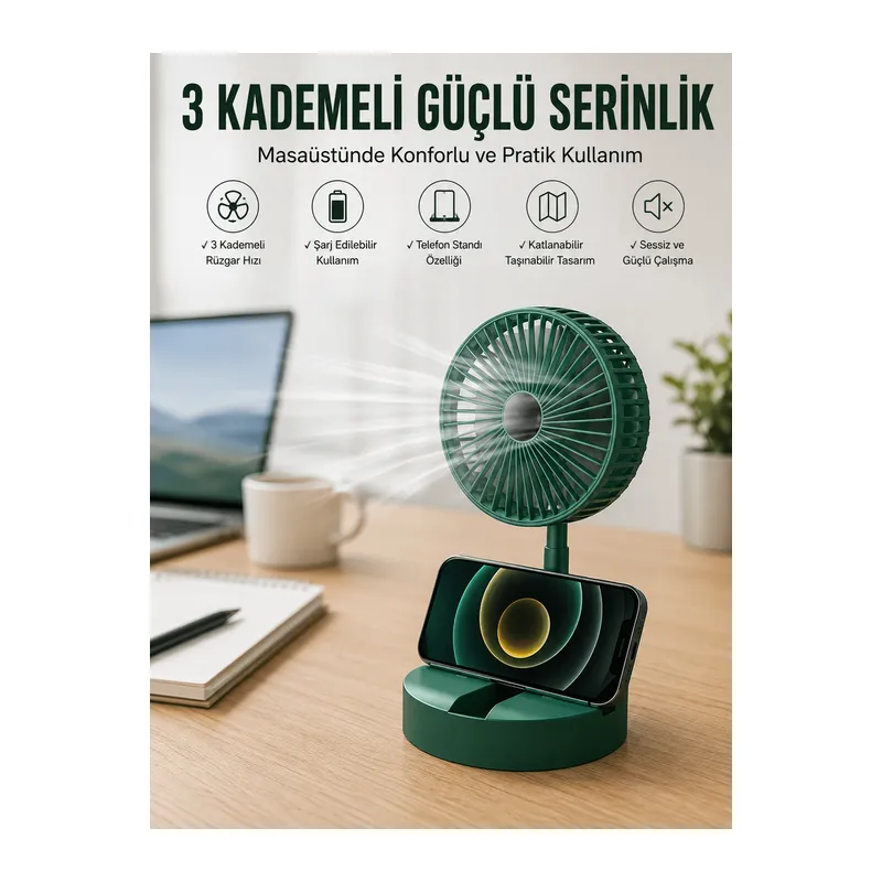 Masaüstü Taşınabilir Mini Soğutucu Vantilatör
