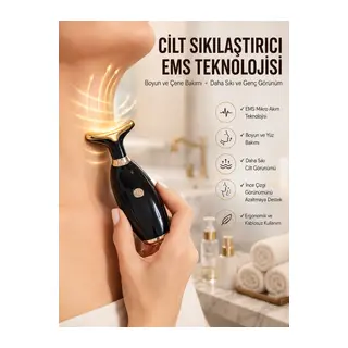 Yüz Ve Boyun Kırşıklık Giderici Ems Güzellik Cihazı Gıdık,Sarkma,Kırışıklık Yüz Masaj Aleti