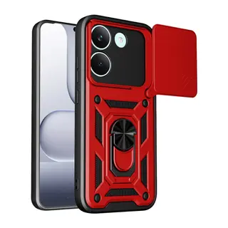 Xiaomi Poco X8 Pro Pars Lens Yüzüklü Silikon - Kırmızı