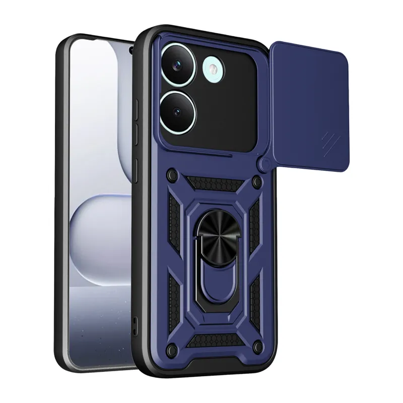 Xiaomi Poco X8 Pro Pars Lens Yüzüklü Silikon - Lacivert
